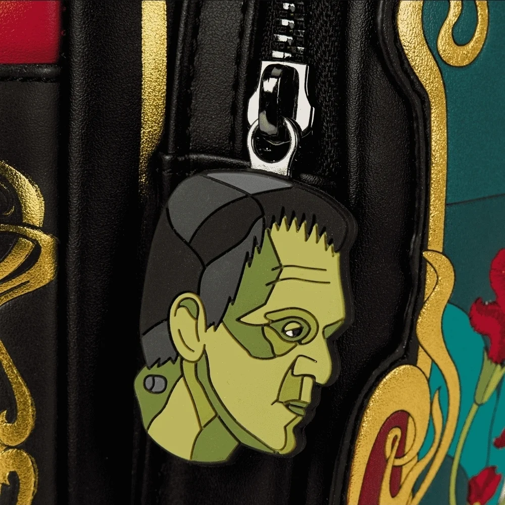 LOUNGEFLY Universal Monsters Bride Of Frankenstein Stained Glass Mini Backpack